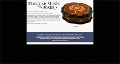 Desktop Screenshot of magicalmusicboxes.com